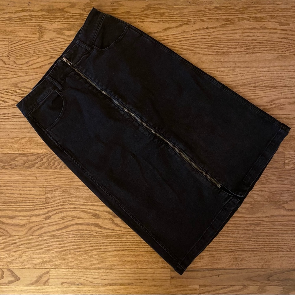 Madewell Midi Skirt Faded Off-Black size 29